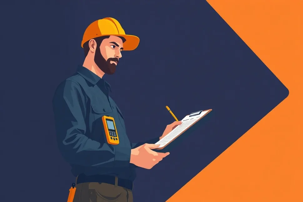 Artisan mesurant une pièce pour établir un devis de peinture à Fontenay-le-Comte